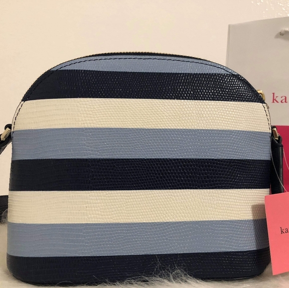 NWT Kate spade Sylvia emboss medium dome crossbody - Picture 5 of 8